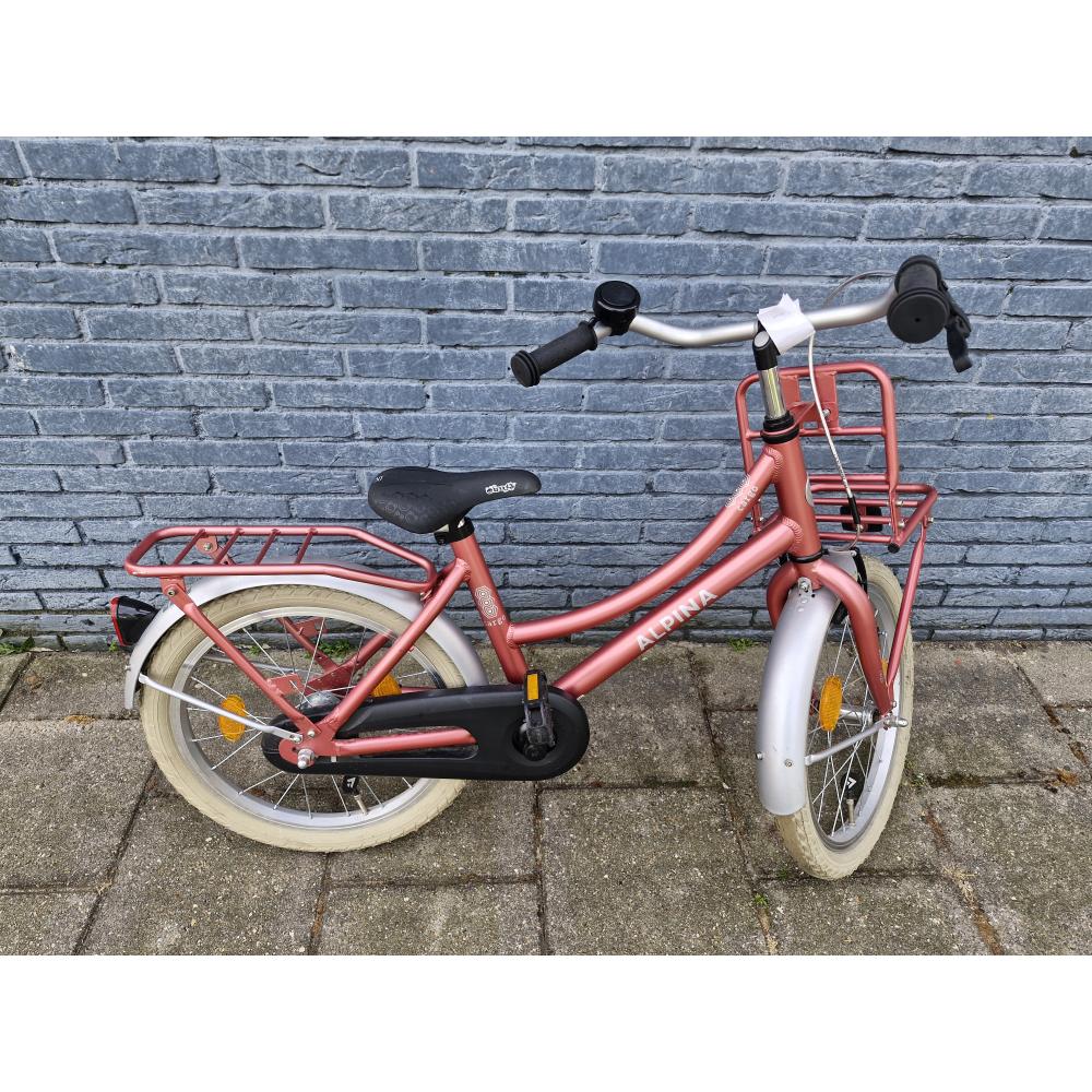 Alpina Cargo kinderfiets roze 18 inch